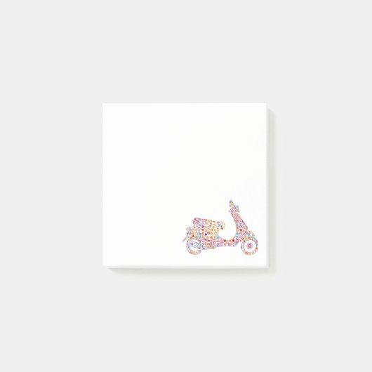 Motorrijwiel met ventilator post-it® notes (Voorkant)