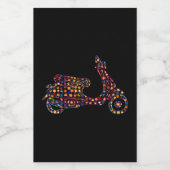 Motorrijwiel met ventilator voedselcontainer etiket (Enkel label)