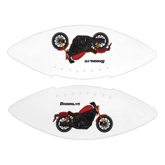 Motorrijwiel met wolkruisstijl american football (Panelen)