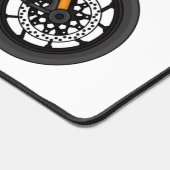 Motorrijwiel met wolkruisstijl bureaumat (Hoek)