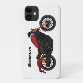 Motorrijwiel met wolkruisstijl Case-Mate iPhone case (Achterkant)