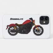 Motorrijwiel met wolkruisstijl Case-Mate iPhone case (Achterkant (horizontaal))