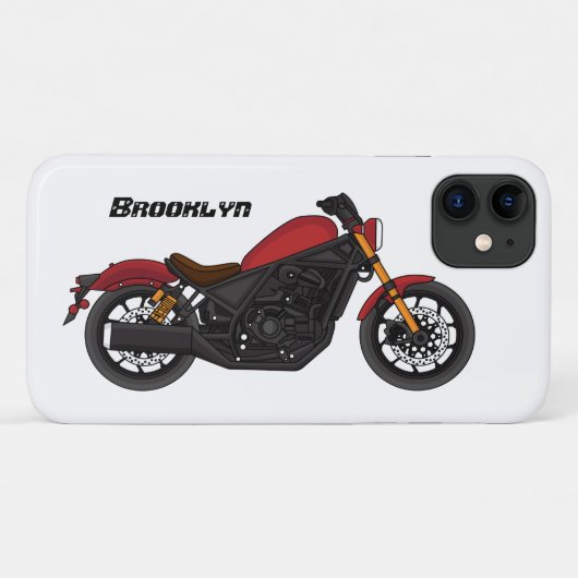 Motorrijwiel met wolkruisstijl Case-Mate iPhone case (Achterkant (horizontaal))