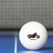 Motorrijwiel met wolkruisstijl pingpongbal (Net)