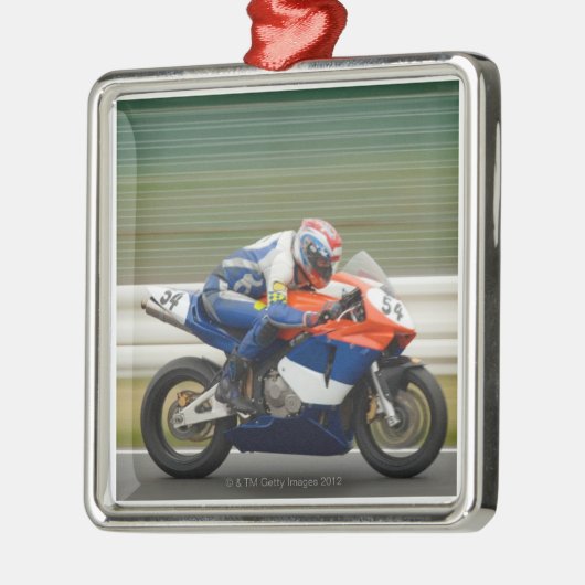 Motorrijwiel Metalen Ornament (Links)