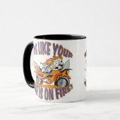 Motorrijwiel Mok (Voorkant links)