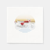 Motorrijwiel  Motocross-motorfiets Gift Servet (Voorkant)