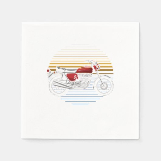 Motorrijwiel  Motocross-motorfiets Gift Servet (Voorkant)