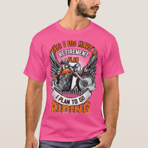 Motorrijwiel motorrijder - verouderingsplan motorr t-shirt