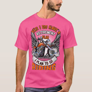 Motorrijwiel motorrijder - verouderingsplan motorr t-shirt