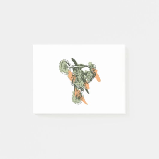 Motorrijwiel - Off Road Biker Post-it® Notes (Voorkant)