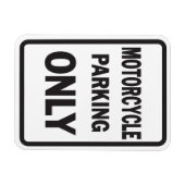 Motorrijwiel parkeren alleen grappig magneet (Horizontaal)