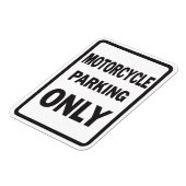 Motorrijwiel parkeren alleen grappig magneet (Linkerzijde)