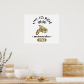  motorrijwiel poster (Keuken)