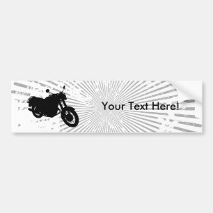 Motorrijwiel: Profiel contouren: Bumpersticker
