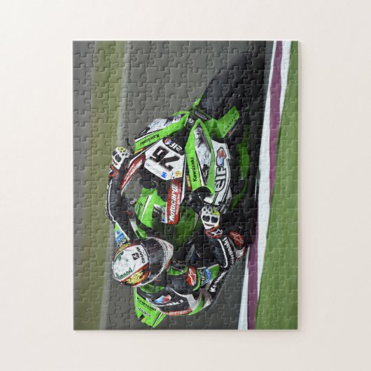 motorrijwiel - puzzel legpuzzel (Verticaal)