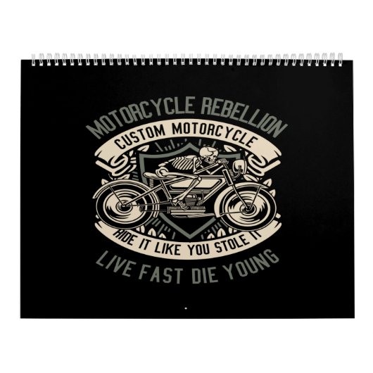 motorrijwiel rebellion aangepaste motorfiets kalender (Hoes)