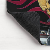 Motorrijwiel schedel - brandstoftank muismat (Hoek)