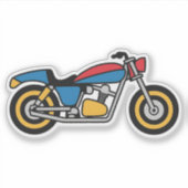 Motorrijwiel Sticker (Voorkant)