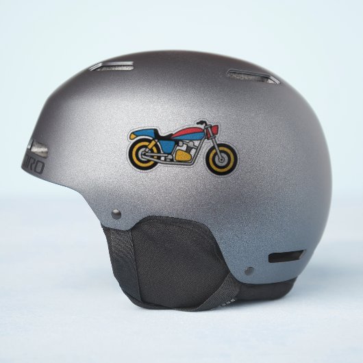 Motorrijwiel Sticker (Helm Zijkant)
