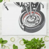 Motorrijwiel. Theedoek (Gevouwen)