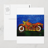 Motorrijwiel van de muis briefkaart (Voorkant / Achterkant)