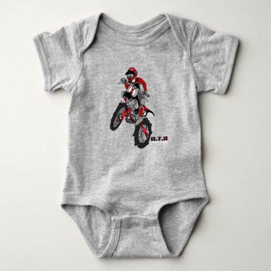 Motorrijwiel voor Baby Romper (Voorkant)
