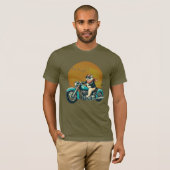 motorrijwiel voor katten t-shirt (Voorkant volledig)