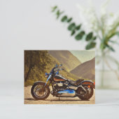 Motorrijwiel voor Uitzichten in bergen Briefkaart (Staand voorkant)