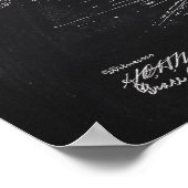 Motorrijwiel Zijspan 1885 Patentkarton Poster (Hoek)