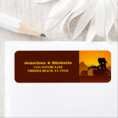 Motorrijwiel — Zonnezon/Zonnedagadres Etiket (Insitu)