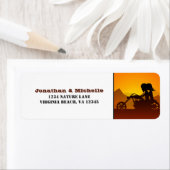 Motorrijwiel — Zonnezon/Zonnedagadres Etiket (Insitu)