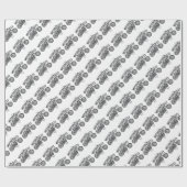 Motorrijwielen Cadeaupapier (Vlak)