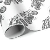 Motorrijwielen Cadeaupapier (Rol Hoek)