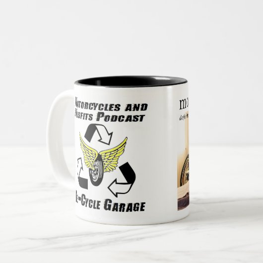 Motorrijwielen en ondeugdelijke motoseksuele Mok (Voorkant links)