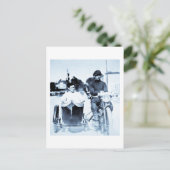  motorrijwielen en zijspan briefkaart (Staand voorkant)