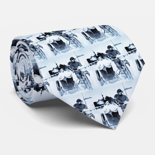  motorrijwielen en zijspan stropdas (Opgerold)