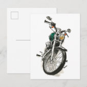 Motorrijwielen in inkt I Briefkaart (Voorkant / Achterkant)