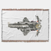 Motorrijwielen in inkt II Deken (Voorkant)