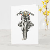 Motorrijwielen in inkt II Kaart (Gele Bloem)