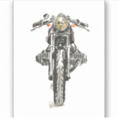 Motorrijwielen in inkt II Sticker (Voorkant)