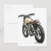 Motorrijwielen in inkt III Briefkaart (Voorkant / Achterkant)