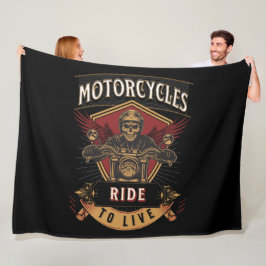 motorrijwielen met riem naar de schedel, naar de l fleece deken