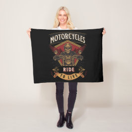 motorrijwielen met riem naar de schedel, naar de l fleece deken