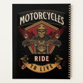 motorrijwielen met riem naar de schedel, naar de l planner (Achterkant)