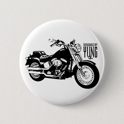 Motorrijwielen Ronde Button 5,7 Cm (Voorkant)