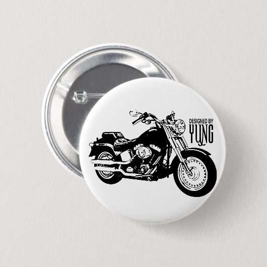 Motorrijwielen Ronde Button 5,7 Cm (Voorkant /achterkant)