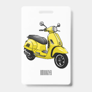 Motorrijwielillustratie cartoon badge