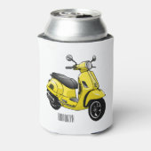 Motorrijwielillustratie cartoon blikjeskoeler (Blikje Achterkant)