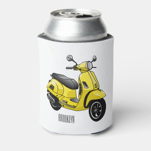 Motorrijwielillustratie cartoon blikjeskoeler (Blikje Achterkant)